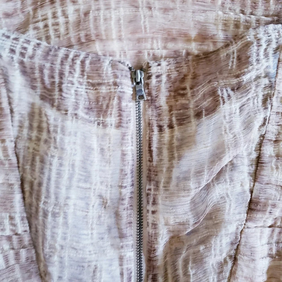 Alice + Olivia by Stacey Bendet Dusty Pink Ginger Rouched Fitted Dress Size 10 - Picture 11 of 16